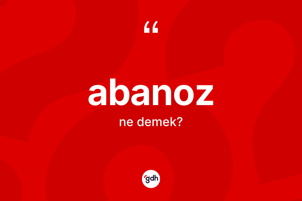 Abanoz nedir? Abanozun kısaca tanımı nedir?