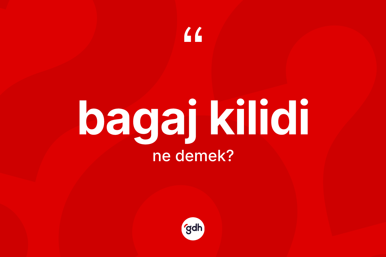 Bagaj kilidi ne demek? Bagaj kilidi kelimesinin özellikleri nelerdir?