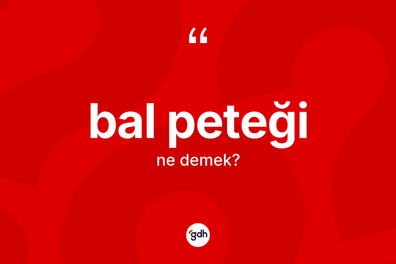Bal peteği kelimesinin anlamı nedir? Bal peteği kelimesinin TDK anlamı nedir?