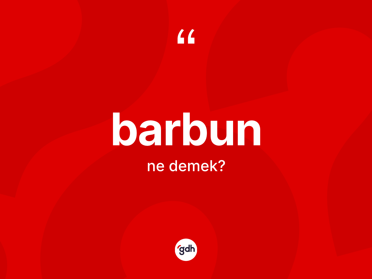 Barbun kelimesi ne anlama gelir? Barbun kelimesinin özellikleri nelerdir?