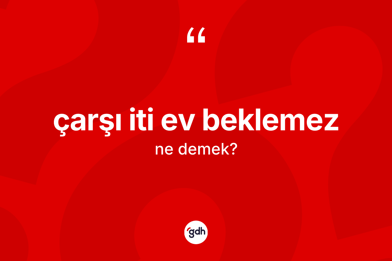 Çarşı iti ev beklemez ne anlama gelir? Çarşı iti ev beklemez ifadesinin TDK tanımı nedir?