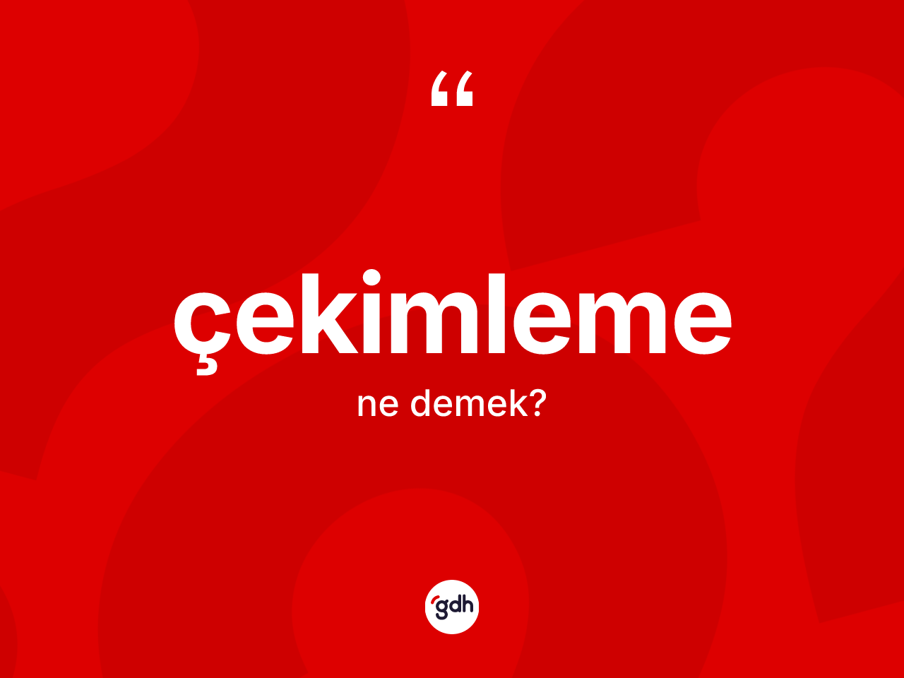 Çekimleme kelimesinin anlamı nedir? Çekimleme kelimesinin kaç farklı anlamı var?