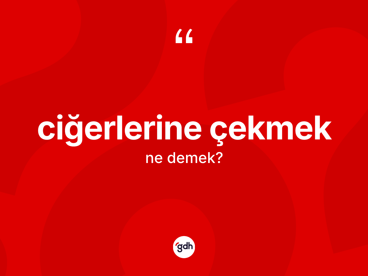 Ciğerlerine çekmek ifadesinin kısaca anlamı nedir? Ciğerlerine çekmek ifadesinin TDK'ya göre anlamı nedir?