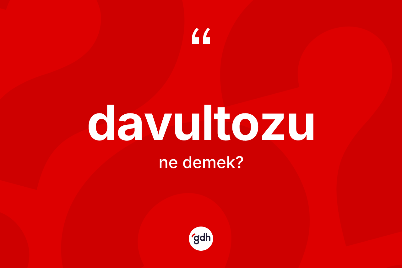 Davultozu kelimesinin sözlükteki tanımı nedir? Davultozunun TDK'ya göre anlamı nedir?