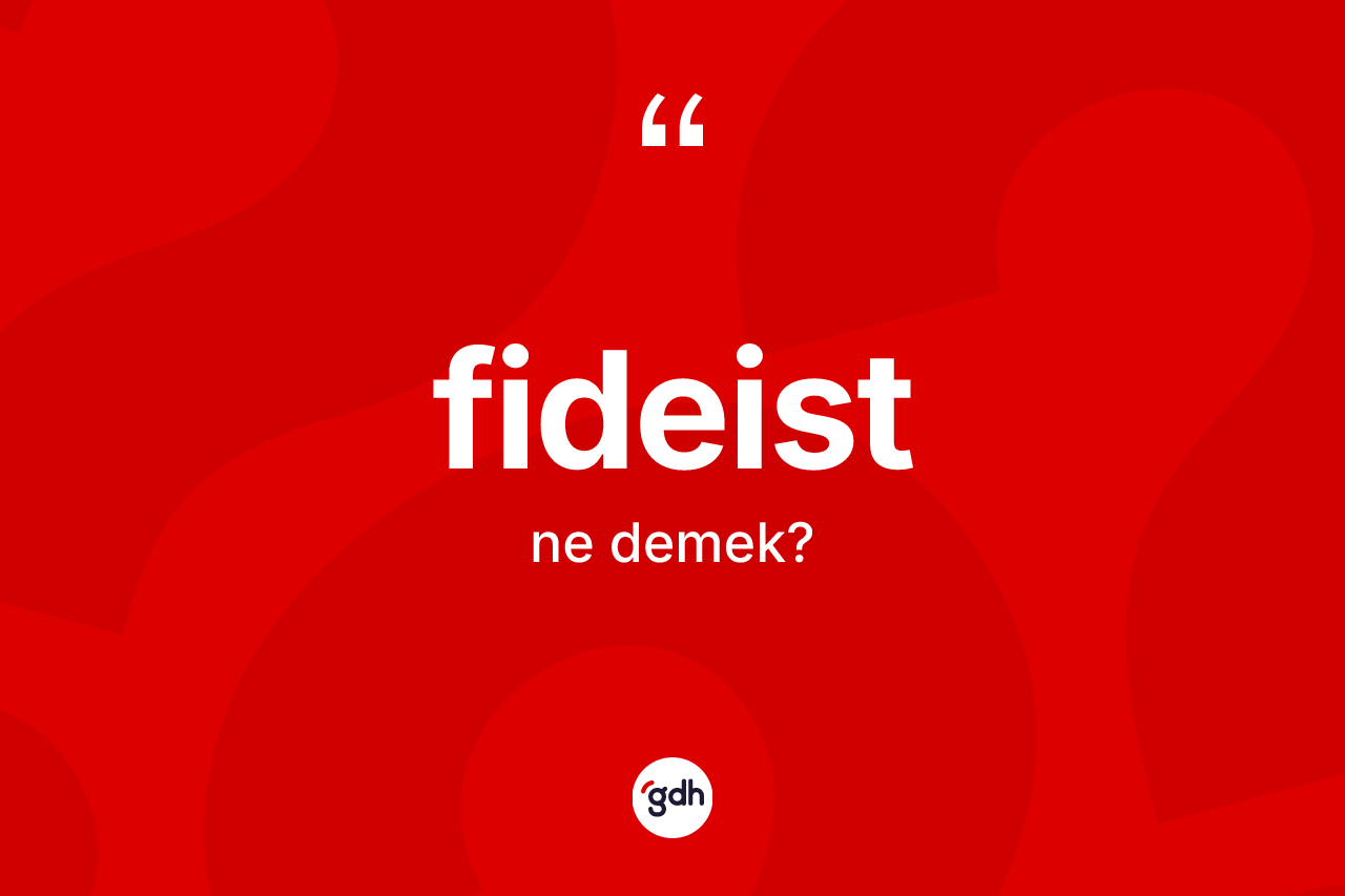 Fideist ne anlama gelir? Fideistin TDK'ya göre anlamı nedir?