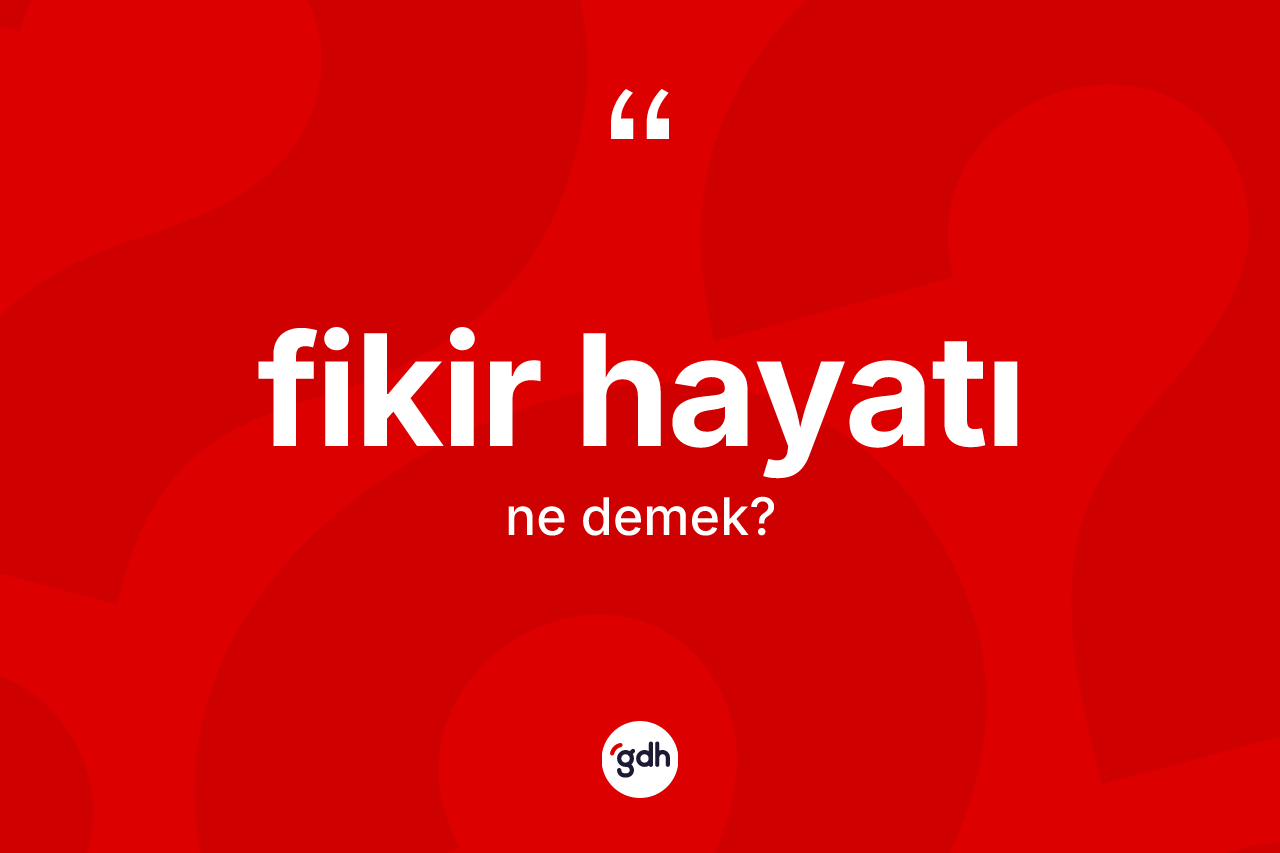 Fikir hayatı nedir? Fikir hayatı kelimesinin özellikleri nelerdir?