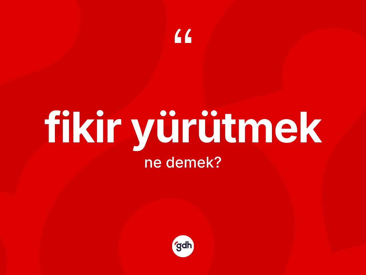 Fikir yürütmek deyimi ne demek? Fikir yürütmek ifadesi nerede kullanılır?