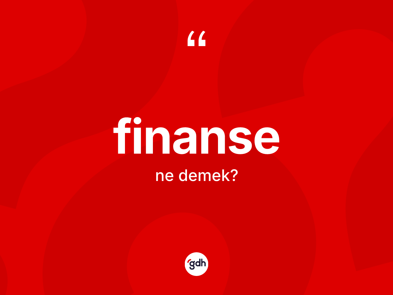 Finanse ne anlama gelir? Finansenin TDK'ya göre anlamı nedir?