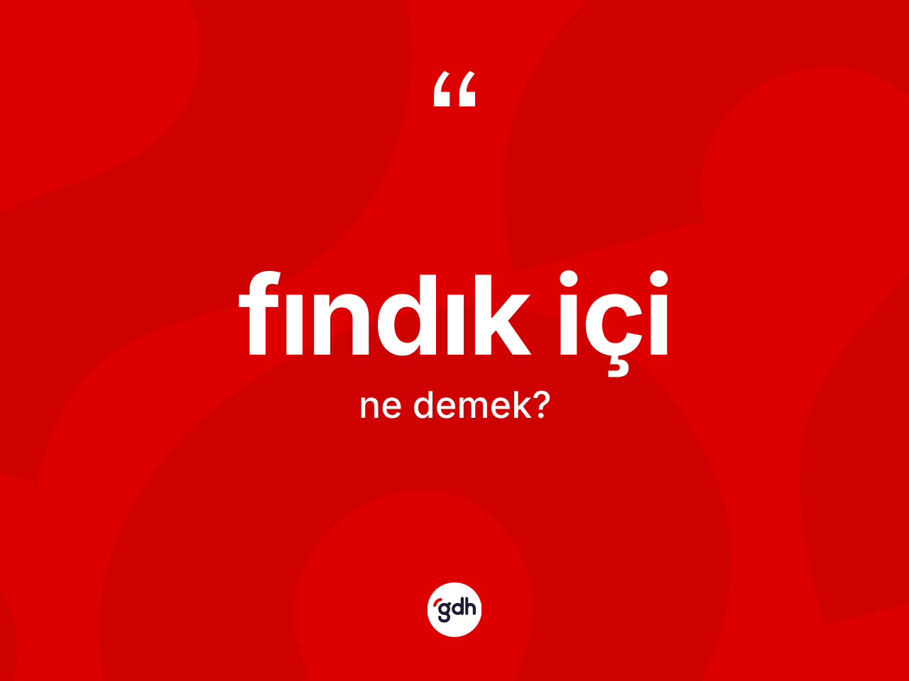 Fındık içi kelimesinin tanımı nedir? Fındık içi kelimesinin TDK'ya göre açıklaması nedir?