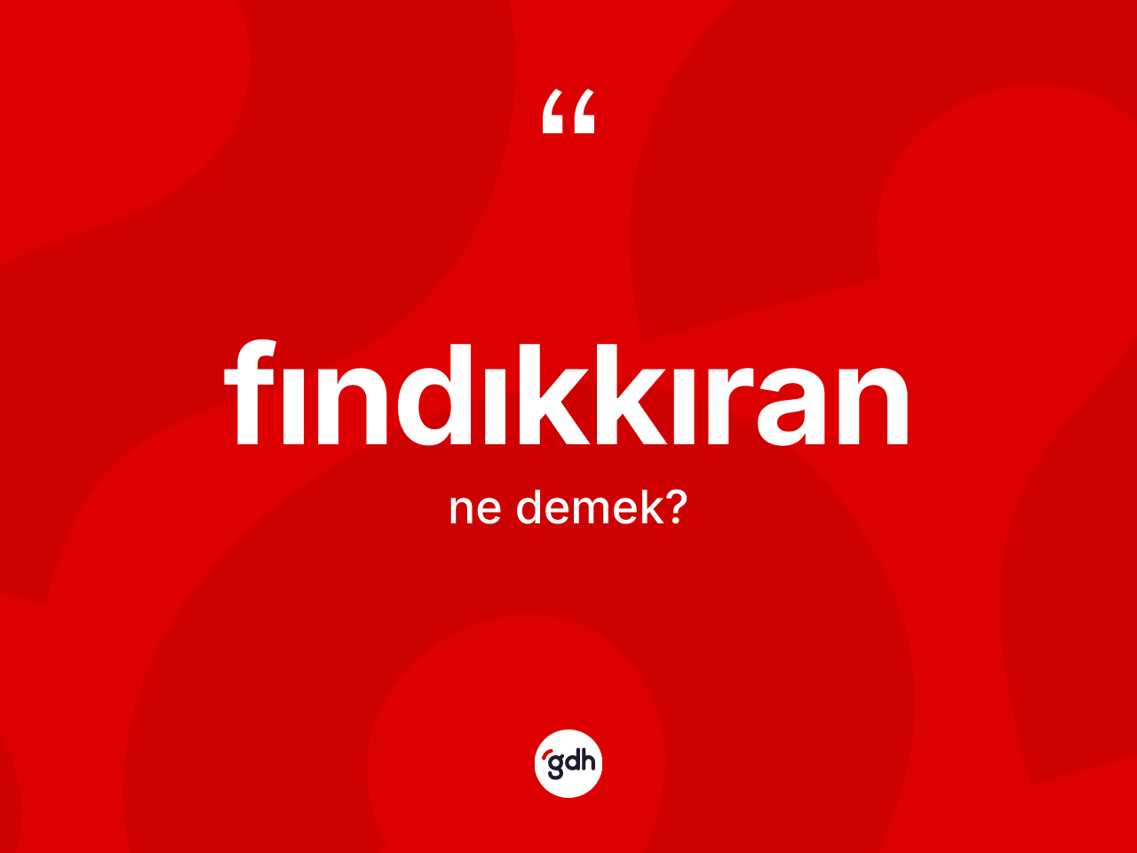 Fındıkkıran kelimesinin tanımı nedir? Fındıkkıranın TDK'ya göre anlamı nedir?