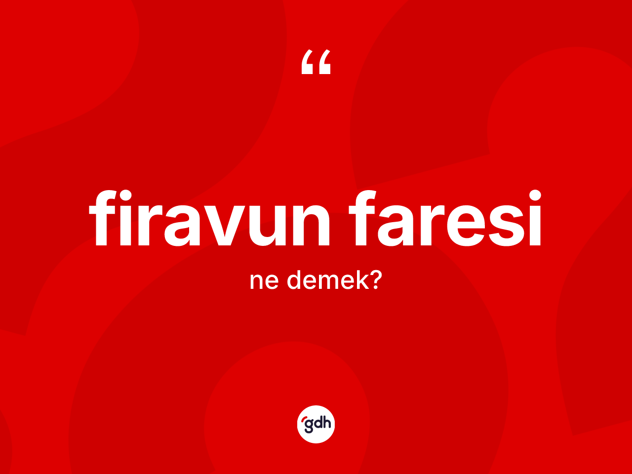 Firavun faresi kelimesinin sözlükteki tanımı nedir? Firavun faresinin sözlükteki anlamı nedir?