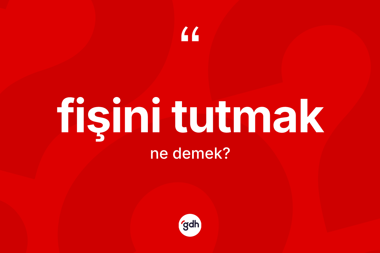 Fişini tutmak ifadesinin kısaca tanımı nedir? Fişini tutmak ifadesinin kaç farklı anlamı var?