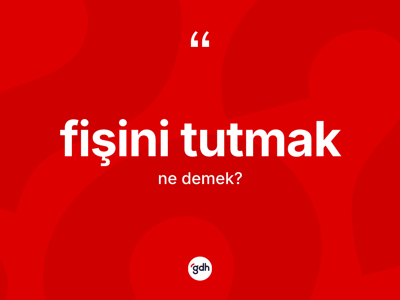 Fişini tutmak ifadesinin kısaca tanımı nedir? Fişini tutmak ifadesinin kaç farklı anlamı var?