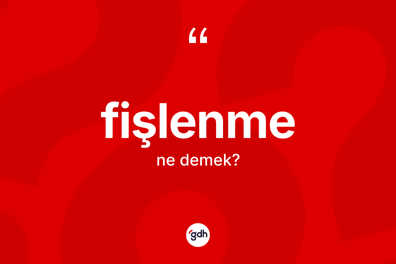 Fişlenme kelimesi nedir? Fişlenme kelimesinin kaç farklı anlamı var?