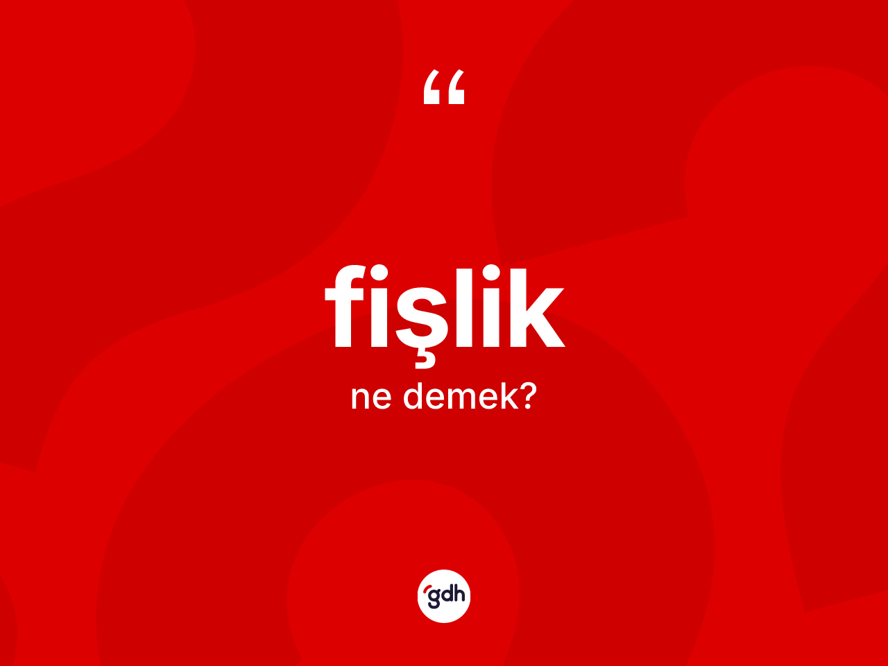 Fişlik nedir? Fişliğin sözlükteki anlamı nedir?