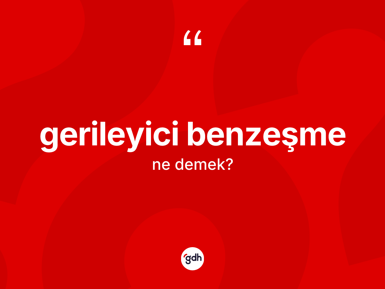 Gerileyici benzeşme kelimesi ne demek? Gerileyici benzeşmenin TDK'ya göre anlamı nedir?