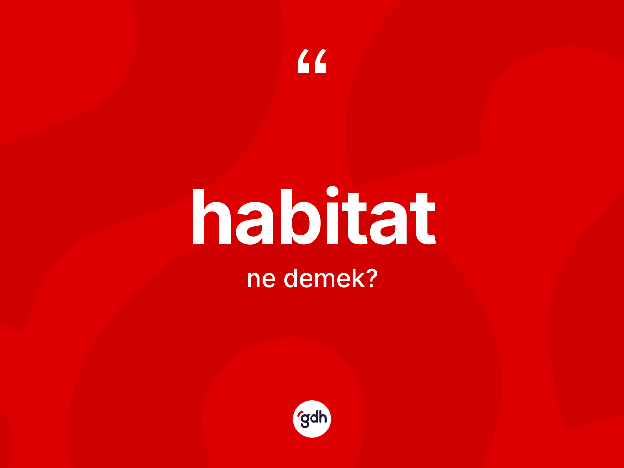 Habitat ne demek? Habitatın halk arasındaki kullanımı nasıldır?