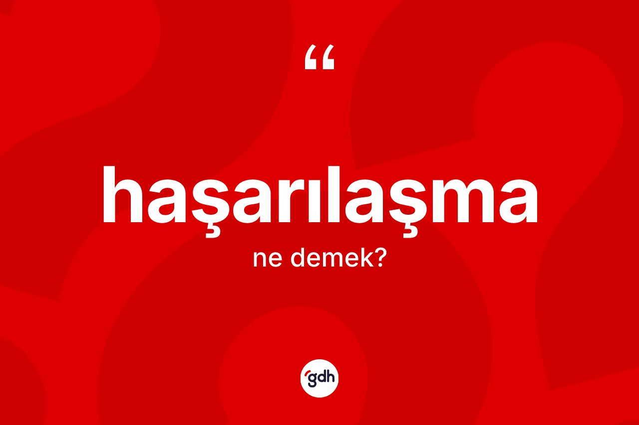 Haşarılaşma ne anlama gelir? Haşarılaşmanın kısaca tanımı nedir?