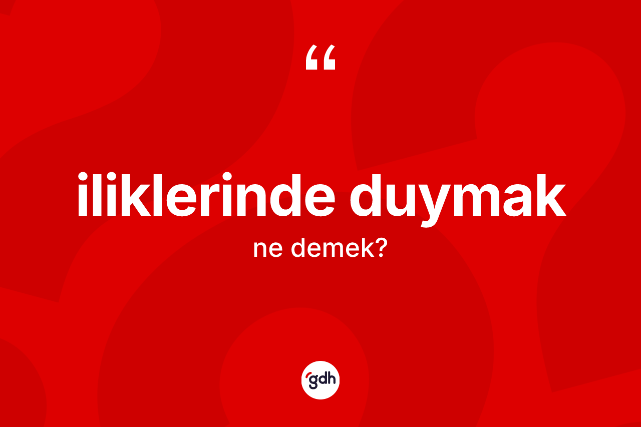 İliklerinde duymak ifadesinin kısaca tanımı nedir? İliklerinde duymak ifadesinin TDK'ya göre açıklaması nedir?
