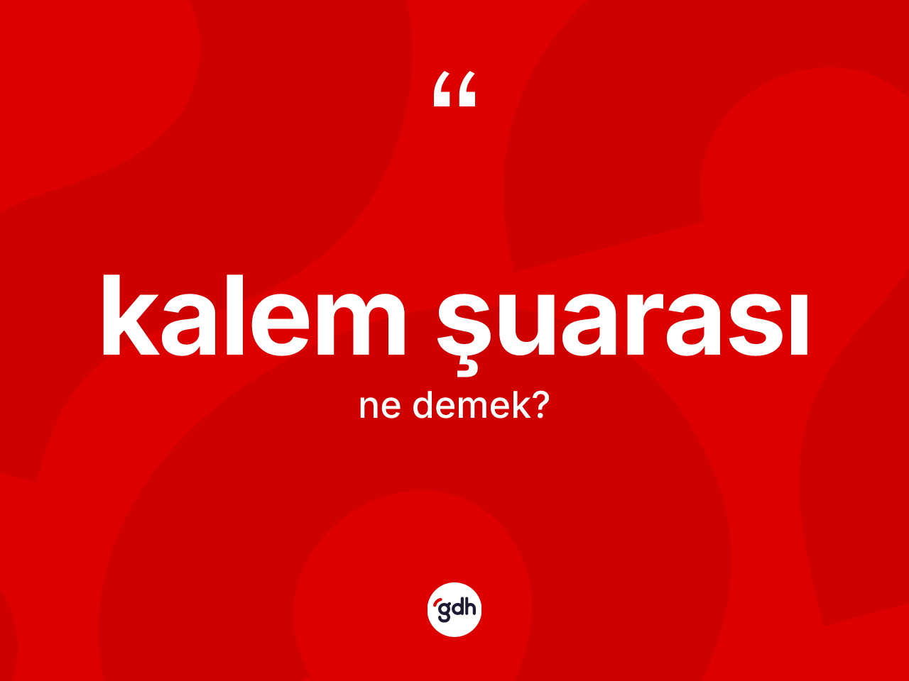 Kalem şuarası ne demek? Kalem şuarasının TDK'ya göre anlamı nedir?
