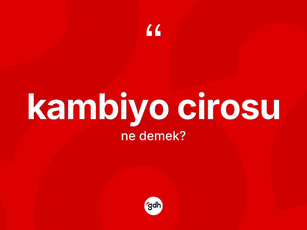 Kambiyo cirosu ne anlama gelir? Kambiyo cirosunun TDK'ya göre anlamı nedir?