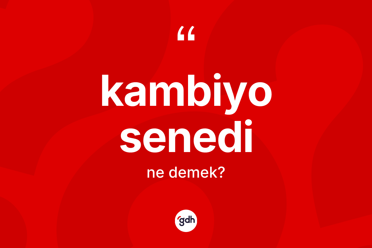 Kambiyo senedi nedir? Kambiyo senedinin TDK'ya göre anlamı nedir?