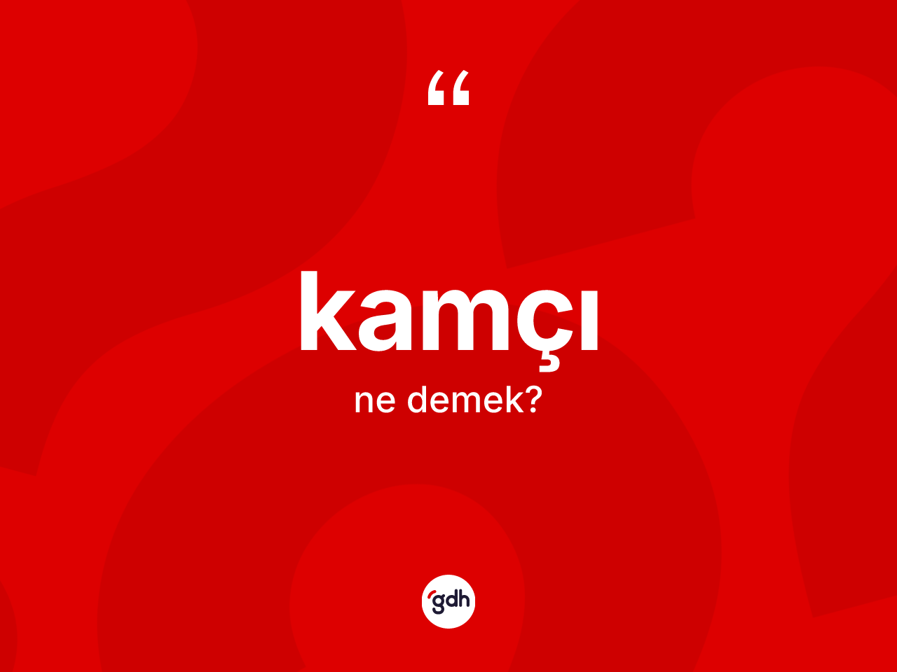 Kamçı kelimesinin tanımı nedir? Kamçı kelimesinin TDK'ya göre açıklaması nedir?