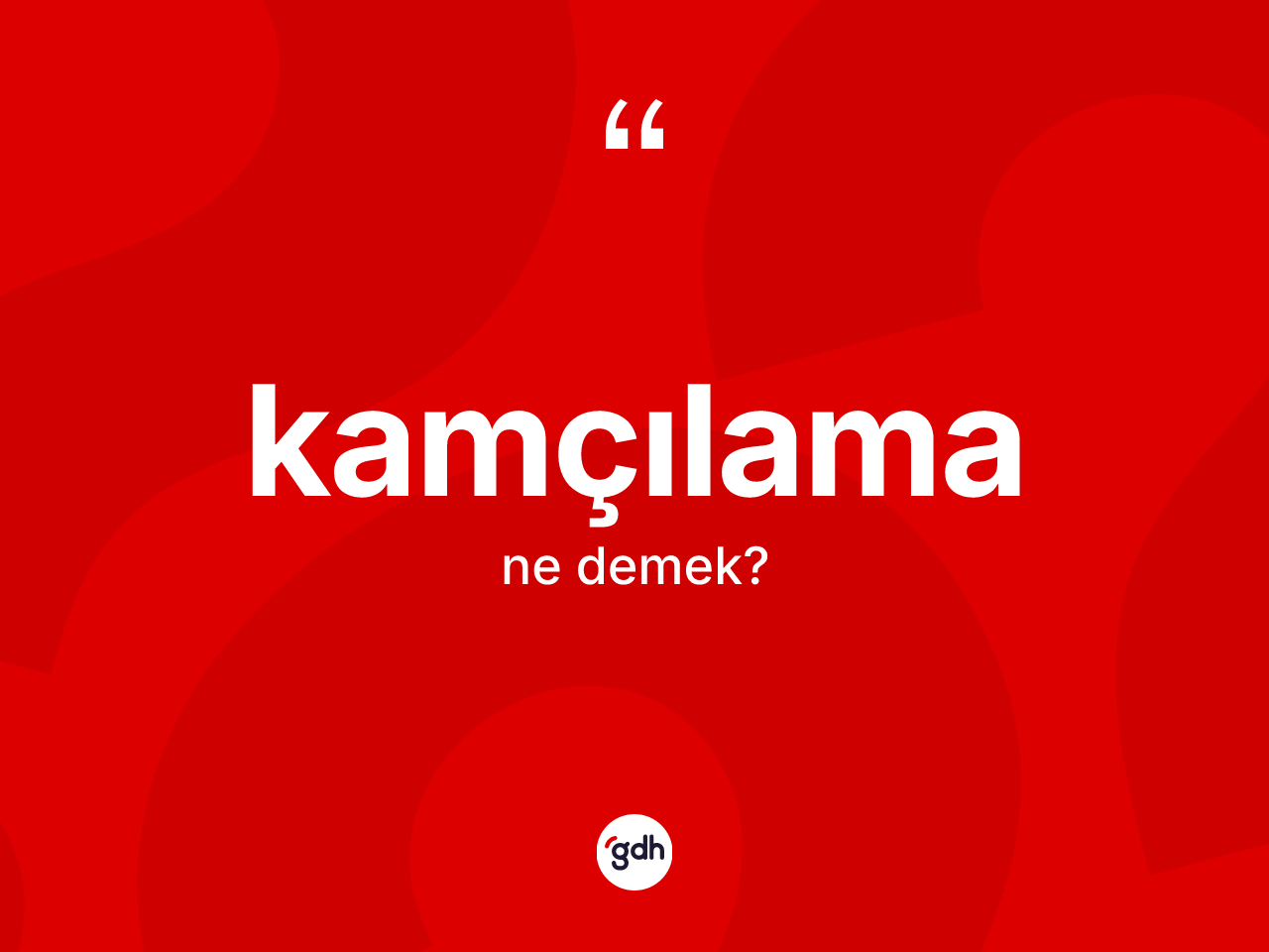 Kamçılama kelimesinin anlamı nedir? Kamçılama kelimesinin özellikleri nelerdir?