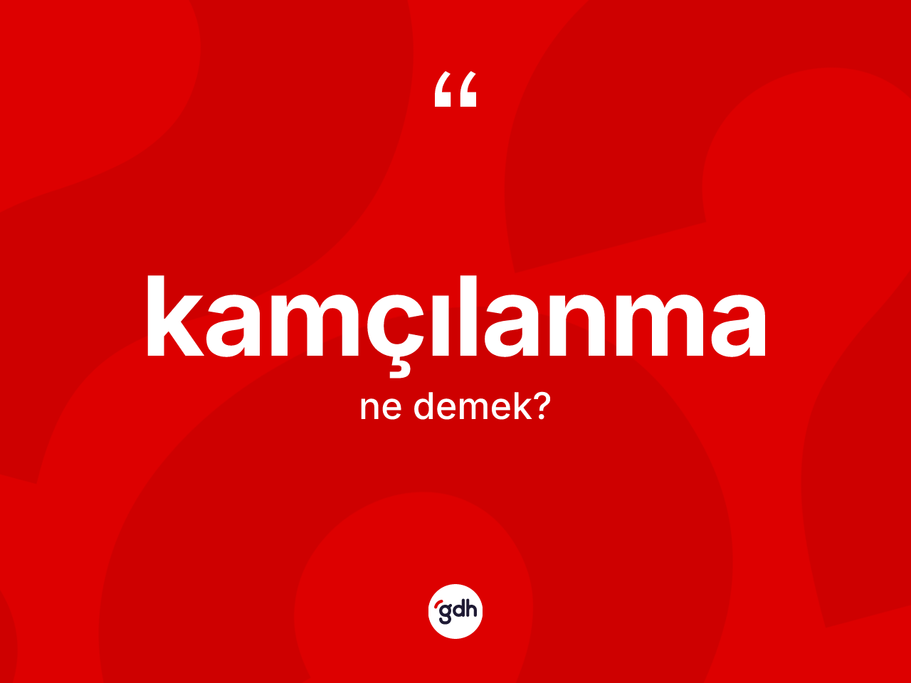 Kamçılanma kelimesinin sözlükteki tanımı nedir? Kamçılanmanın TDK'ya göre anlamı nedir?