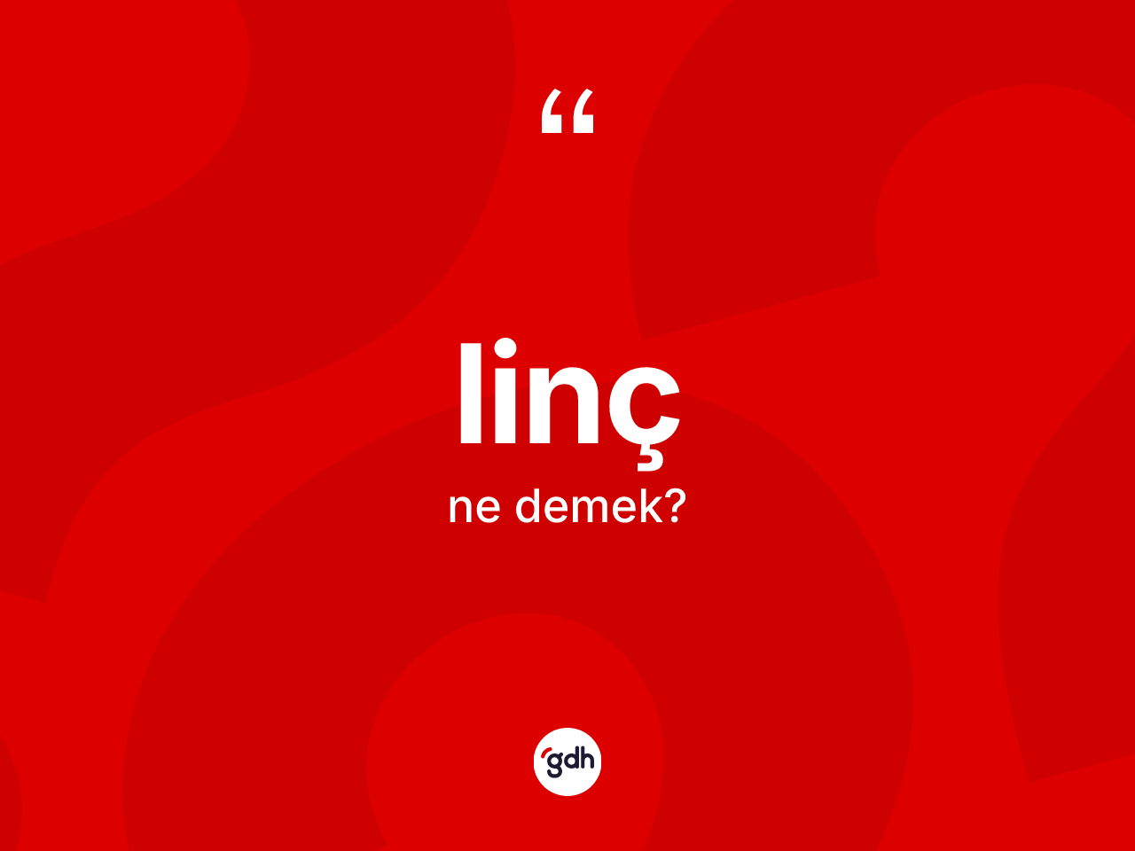 Linç kelimesinin anlamı nedir? Lincin TDK'ya göre anlamı nedir?