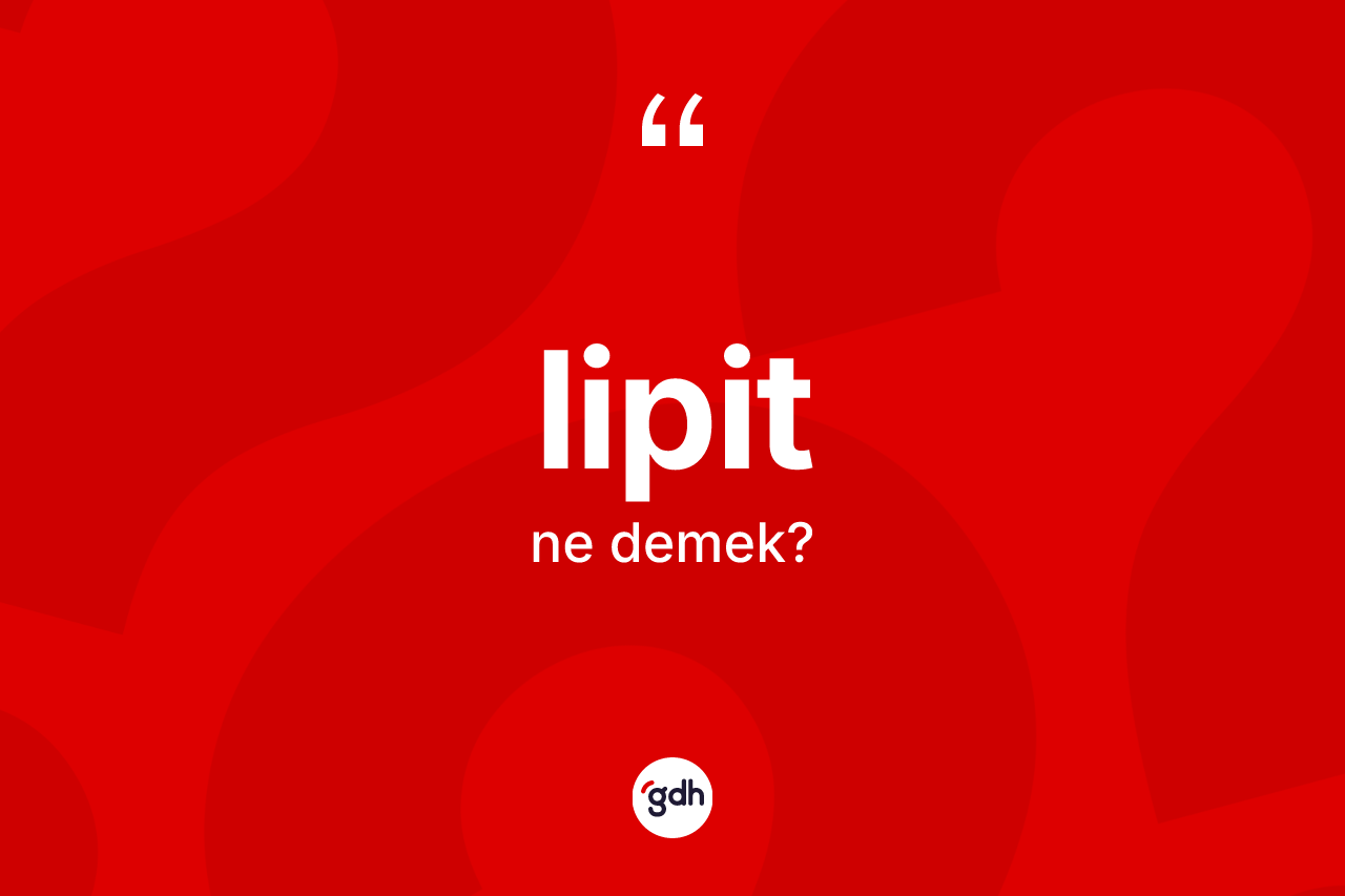 Lipit kelimesinin anlamı nedir? Lipidin TDK'ya göre anlamı nedir?