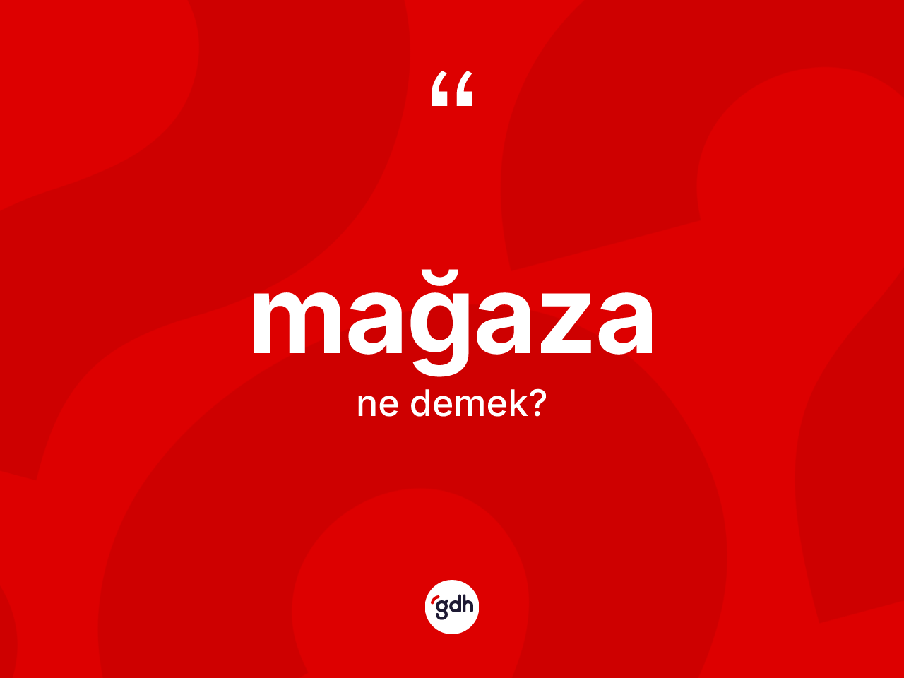 Mağaza nedir? Mağazanın TDK'ya göre anlamı nedir?