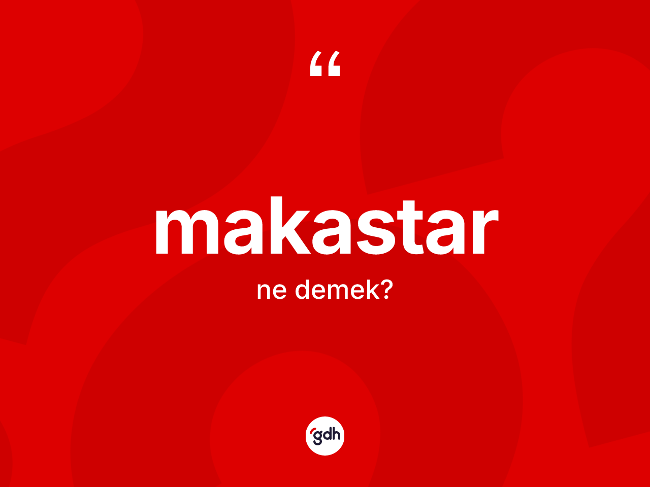 Makastar kelimesinin anlamı nedir? Makastarın TDK'ya göre anlamı nedir?
