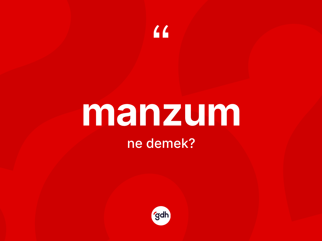 Manzum ne anlama gelir? Manzumun TDK'ya göre anlamı nedir?