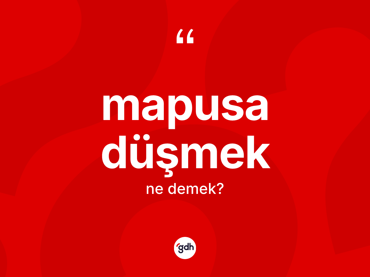 Mapusa düşmek ifadesinin anlamı nedir? Mapusa düşmek ifadesinin TDK'ya göre açıklaması nedir?