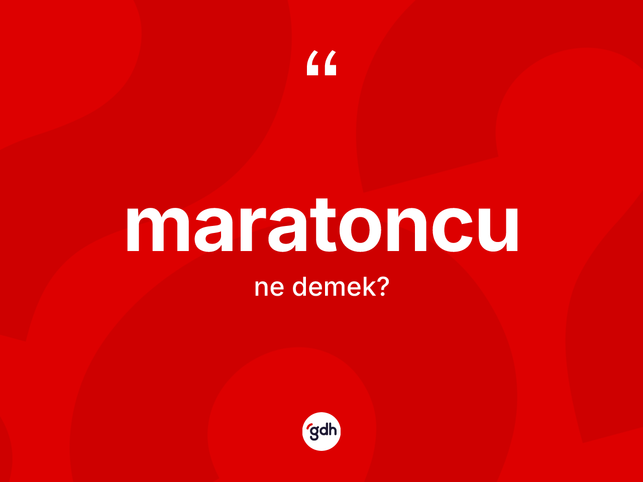 Maratoncu ne anlama gelir? Maratoncunun TDK'ya göre anlamı nedir?