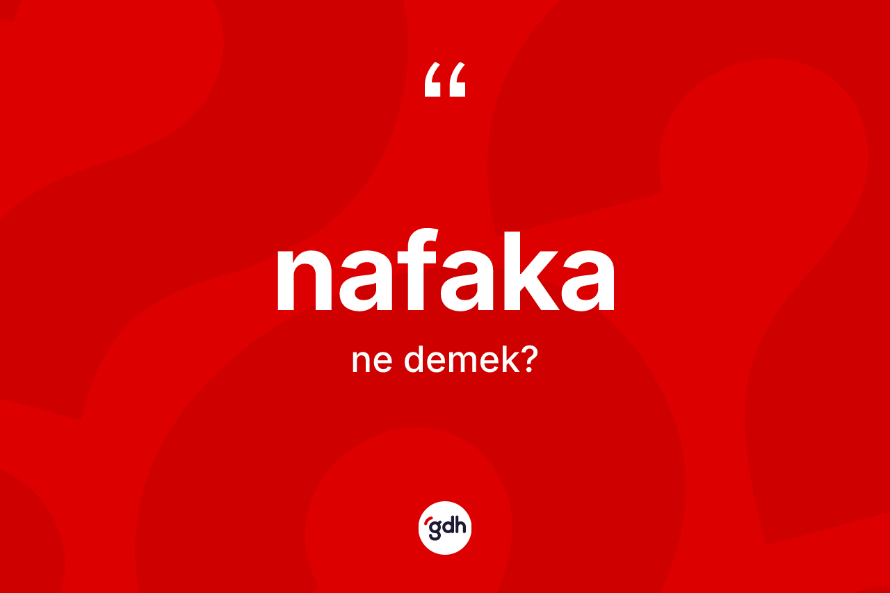 Nafaka ne demek? Nafaka kelimesinin kaç farklı anlamı var?