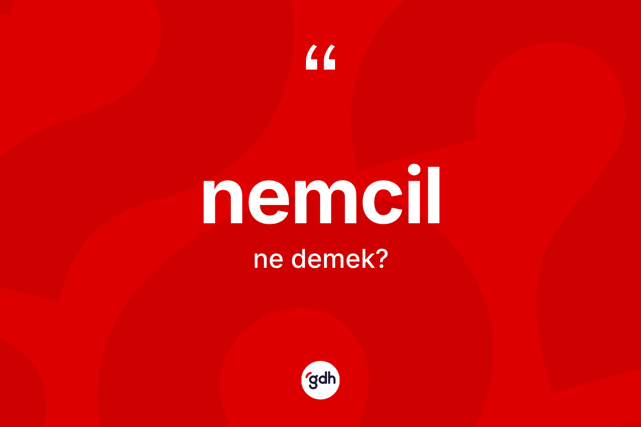 Nemcil nedir? Nemcil kelimesinin kaç farklı anlamı var?