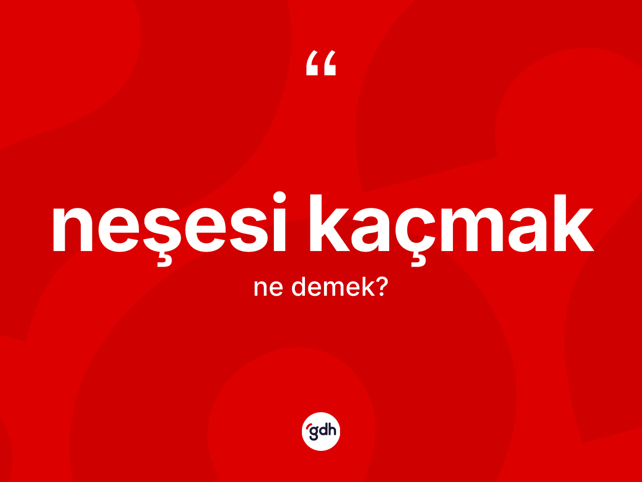 Neşesi kaçmak ifadesinin sözlükteki anlamı nedir? Neşesi kaçmak ifadesinin TDK anlamı nedir?