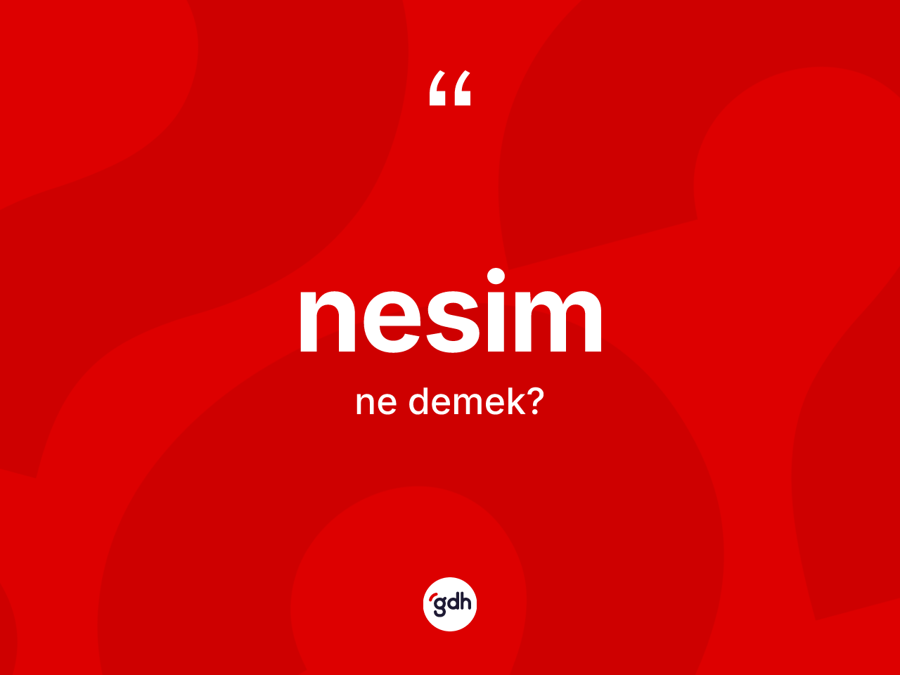 Nesim kelimesi nedir? Nesimin sözlükteki anlamı nedir?
