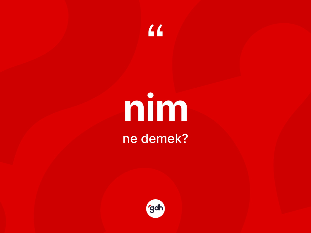 Nim kelimesi nedir? Nimin kısaca tanımı nedir?