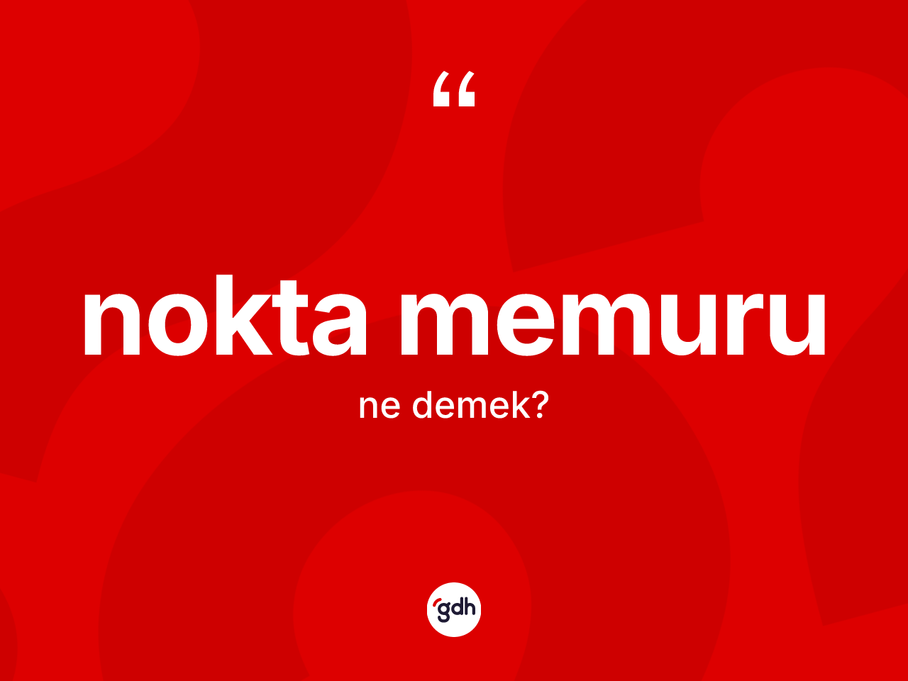 Nokta memuru kelimesinin anlamı nedir? Nokta memurunun TDK'ya göre anlamı nedir?