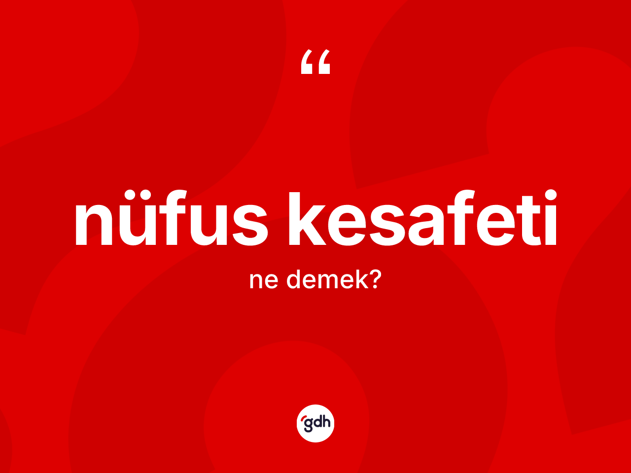 Nüfus kesafeti kelimesinin anlamı nedir? Nüfus kesafetinin kısaca tanımı nedir?