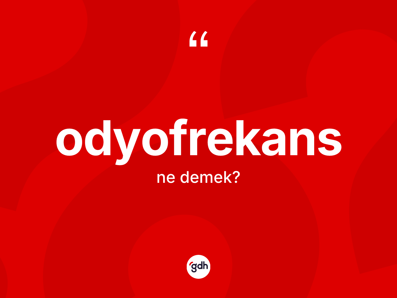 Odyofrekans kelimesi ne demek? Odyofrekansın TDK'ya göre anlamı nedir?