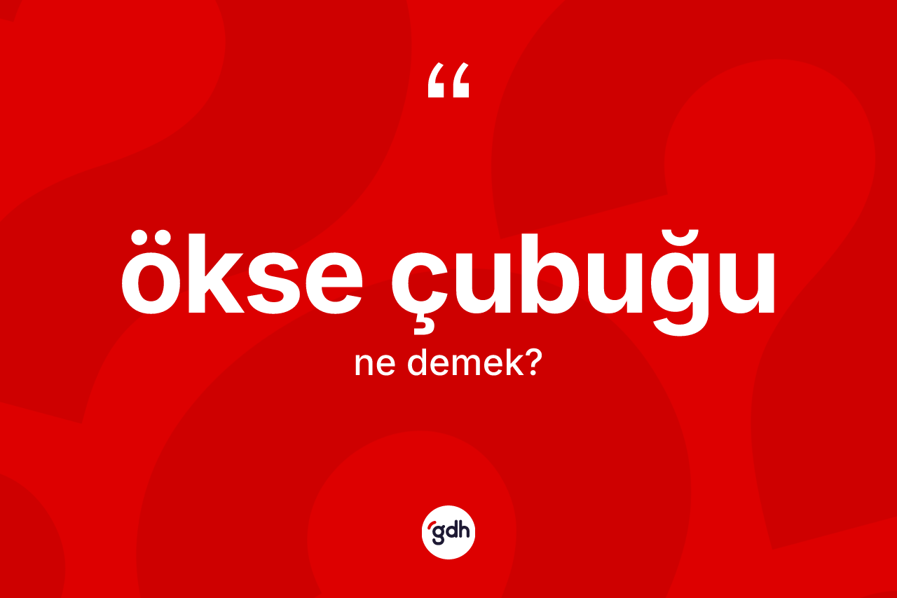Ökse çubuğu kelimesinin tanımı nedir? Ökse çubuğu kelimesinin kaç farklı anlamı var?