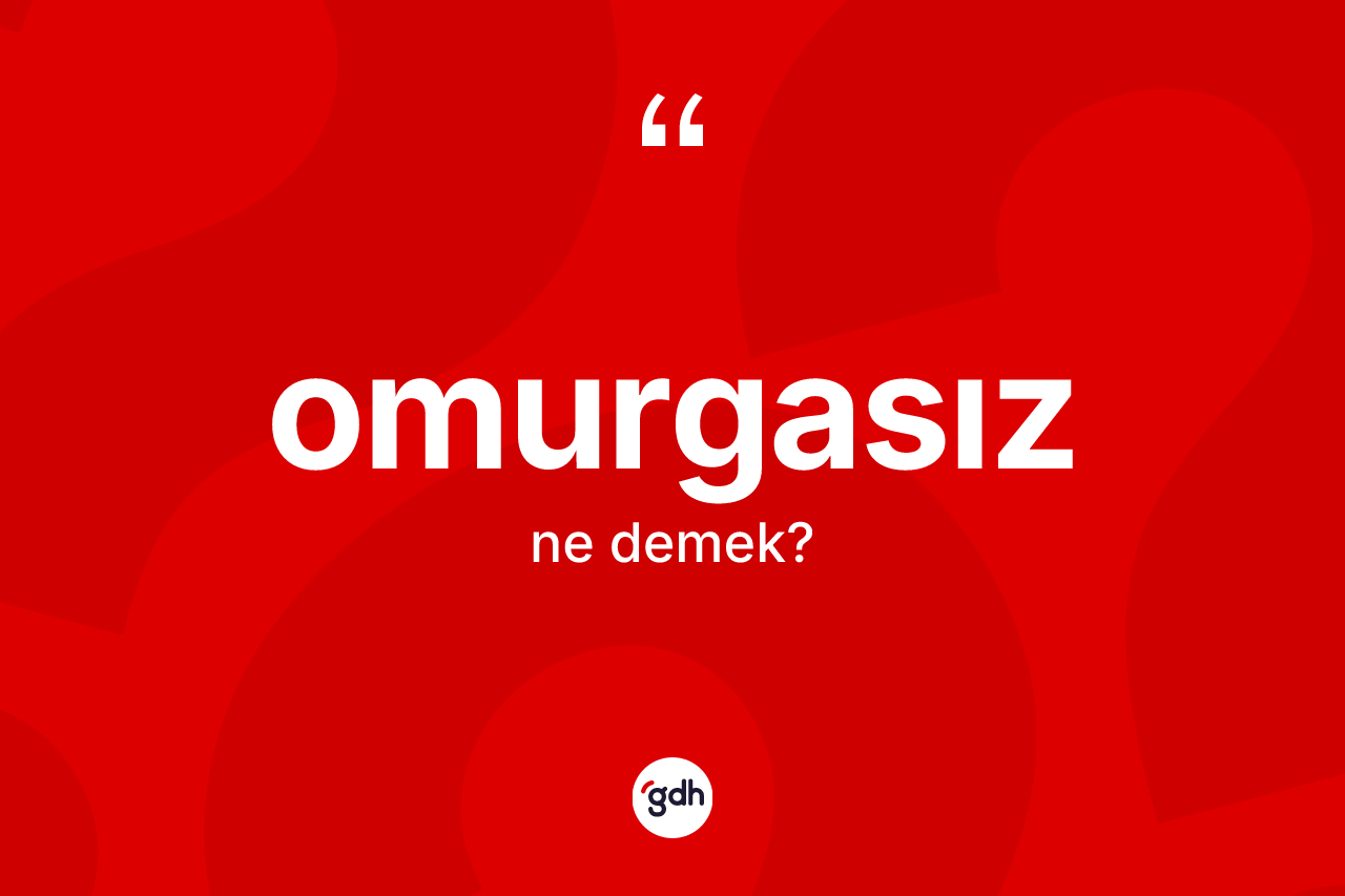 Omurgasız kelimesi ne demek? Omurgasız kelimesinin TDK anlamı nedir?