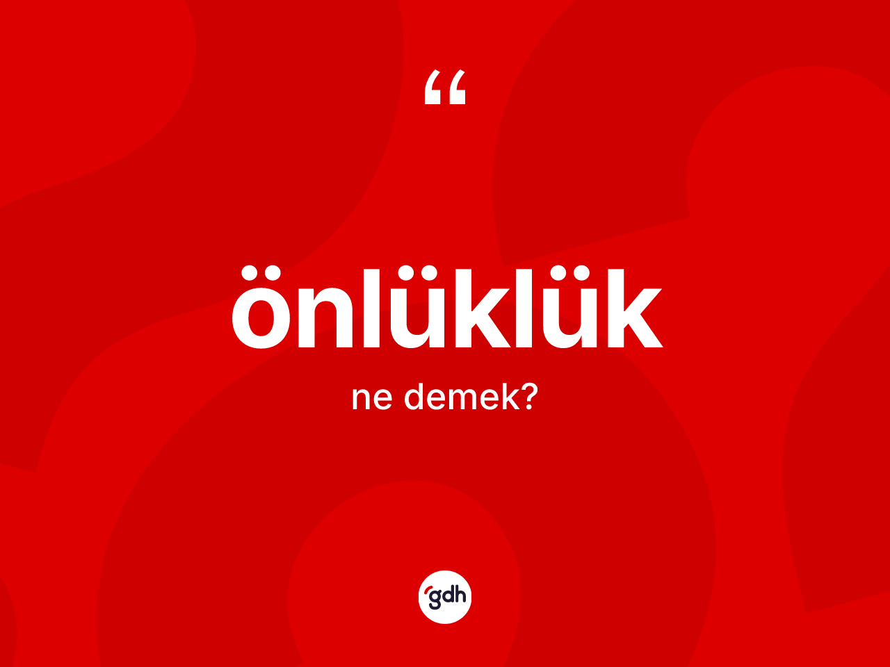Önlüklük kelimesinin tanımı nedir? Önlüklük kelimesinin kaç farklı anlamı var?