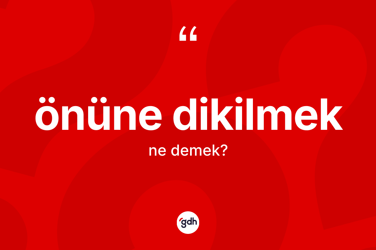 Önüne dikilmek ifadesinin anlamı nedir? Önüne dikilmek ifadesinin özellikleri nelerdir?