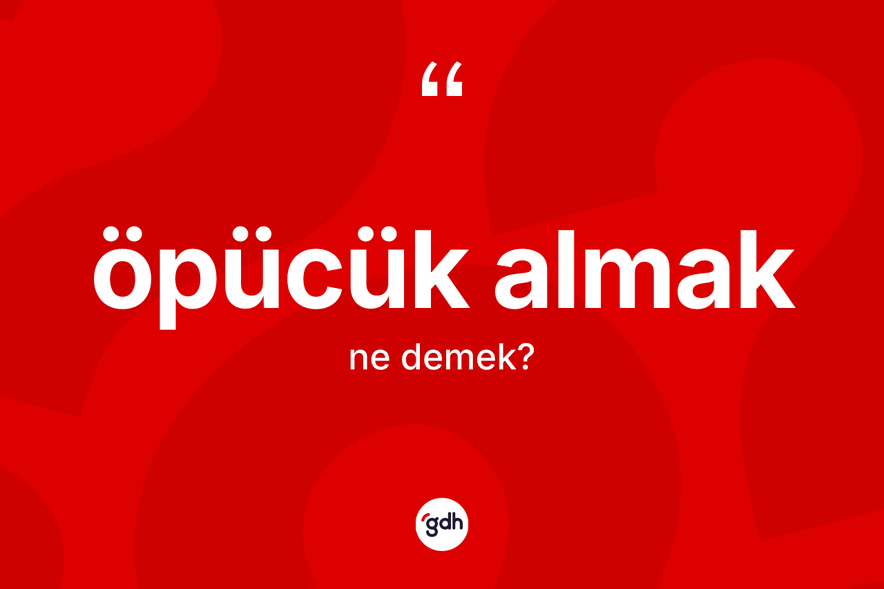 Öpücük almak ifadesinin kısaca anlamı nedir? Öpücük almak ifadesi hangi durumlarda kullanılır