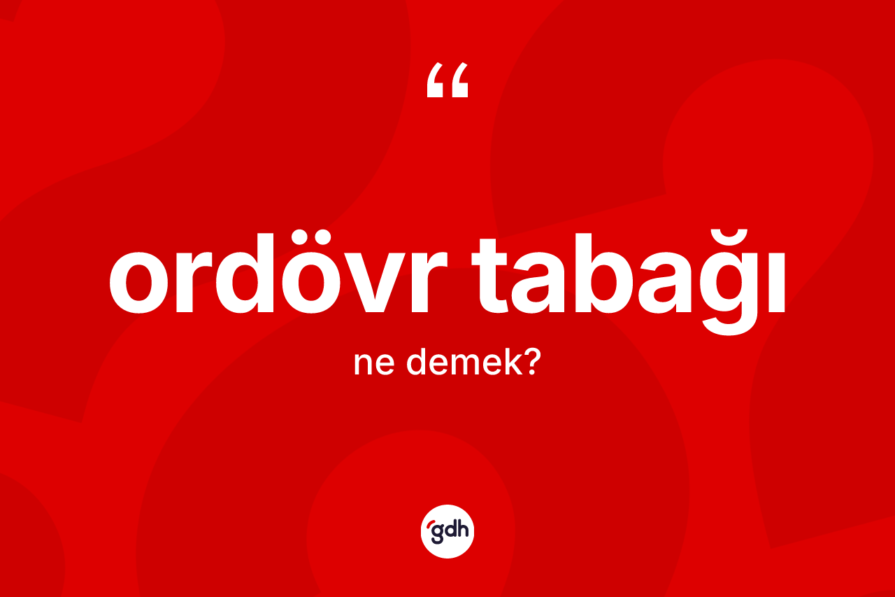 Ordövr tabağı kelimesi ne anlama gelir? Ordövr tabağı kelimesinin kaç farklı anlamı var?